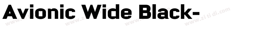 Avionic Wide Black字体转换